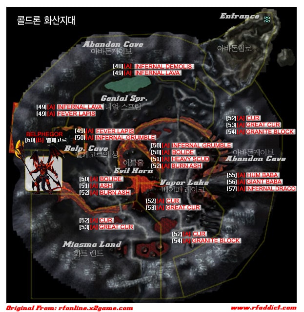 Volcanic Cauldron Map Volcanic Cauldron Map