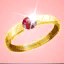 Valentine’s Couple Ring [Brilliant Ruby]