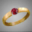 Valentine’s Couple Ring [Shining Ruby]