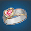 Glowing Valentine’s Day White Ring